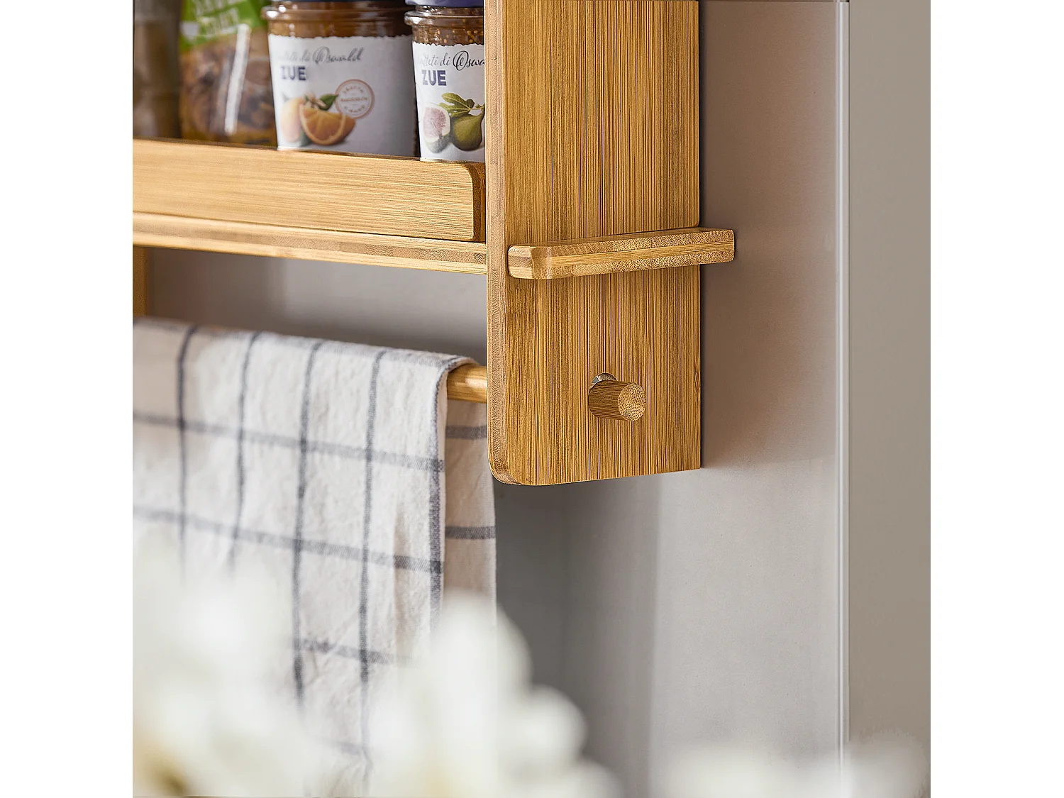 Regał do zawieszenia na lodówkę, bambus KCR03-N