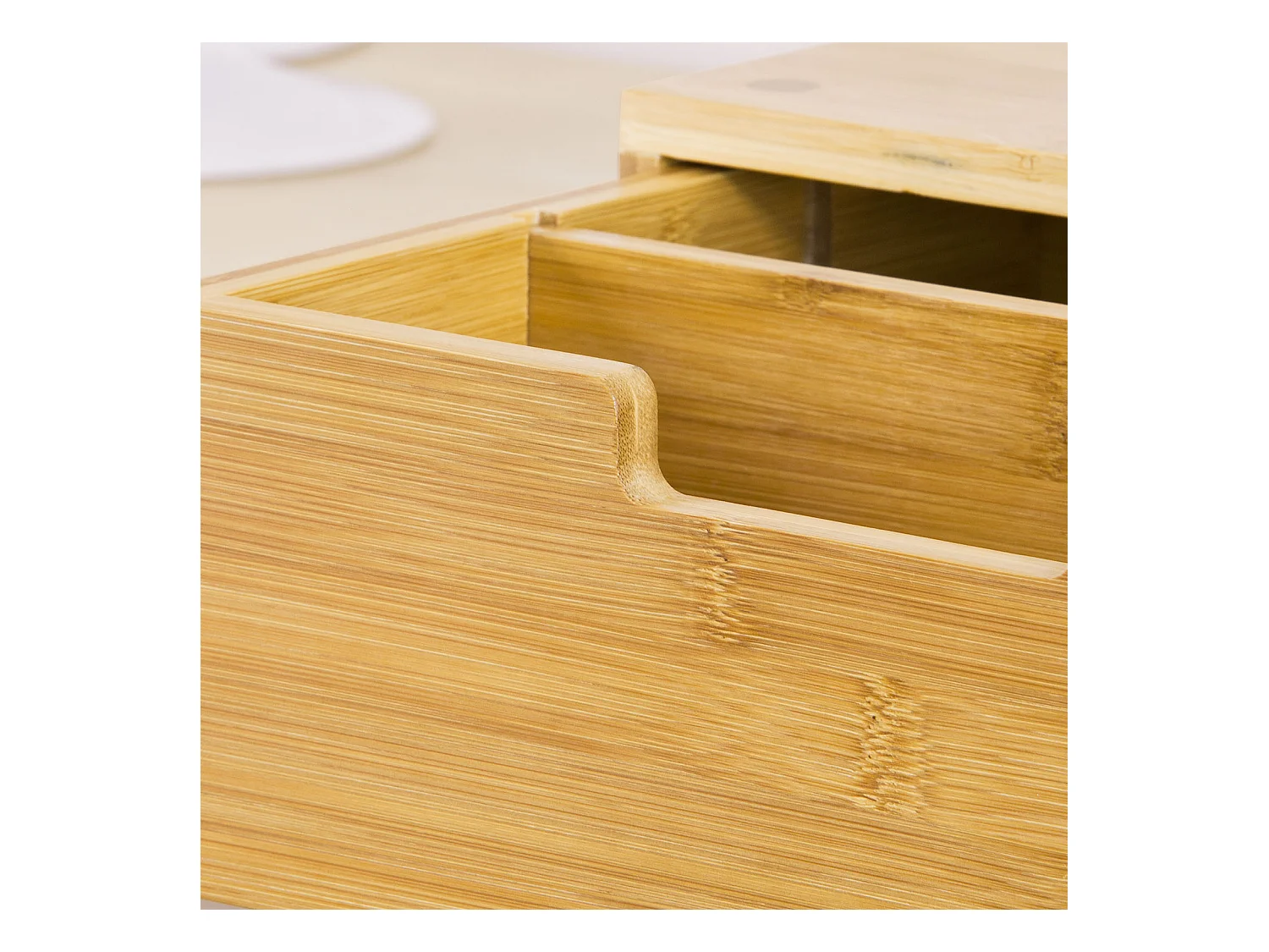 SoBuy FRG83-N Capsulehouder Koffiecapsule houder Bamboe Theezakjes Koffiezetapparaat Nespresso