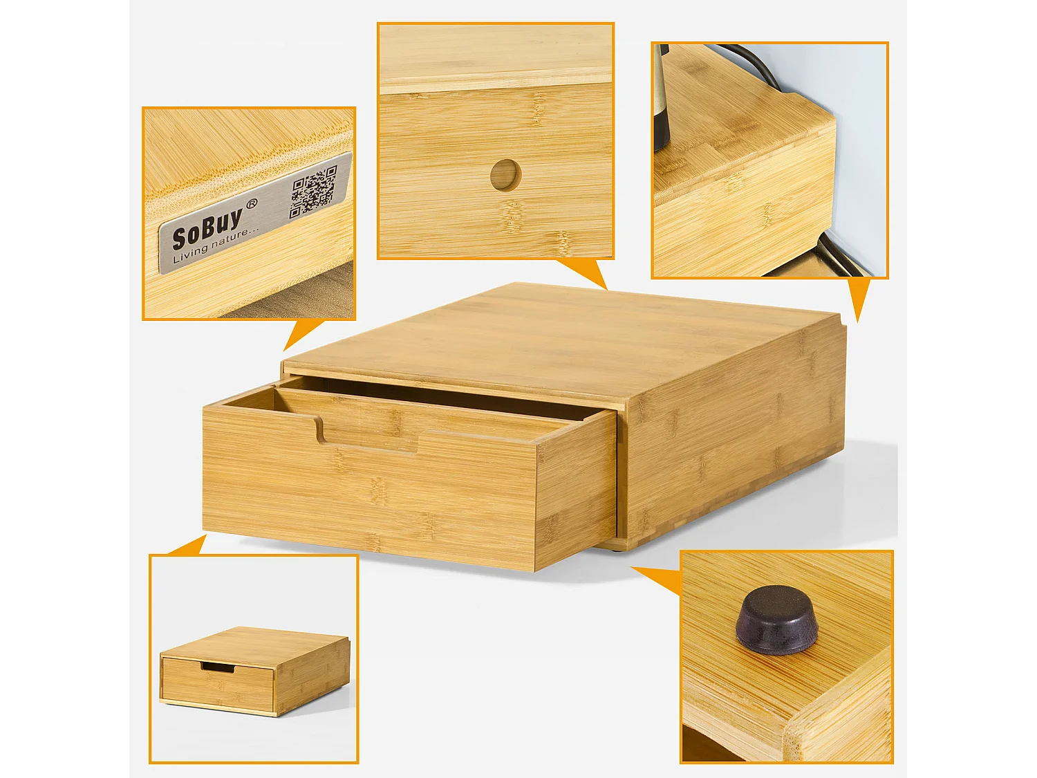 Grande Boîte à Capsules de Café à thé, Porte-Capsules Distributeur de capsules à tiroir, FRG83-N