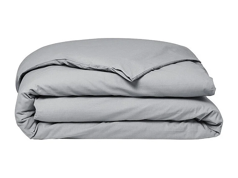 Housse de couette lisse 100% coton, qualité 144 fils. Acier 260x240cm