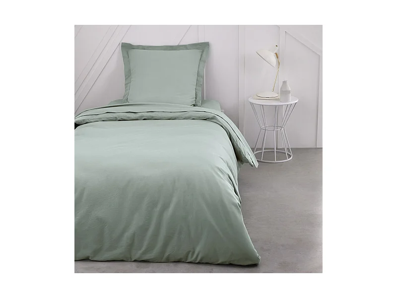 Housse de couette lisse 100% coton, qualité 144 fils. Turquoise 240x220cm