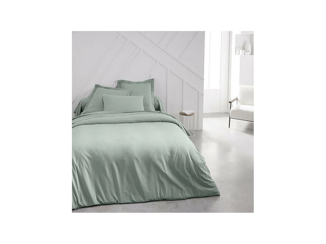 Effen dekbedovertrek 100% katoen, kwaliteit 144 draden. Turkoois 240x220cm