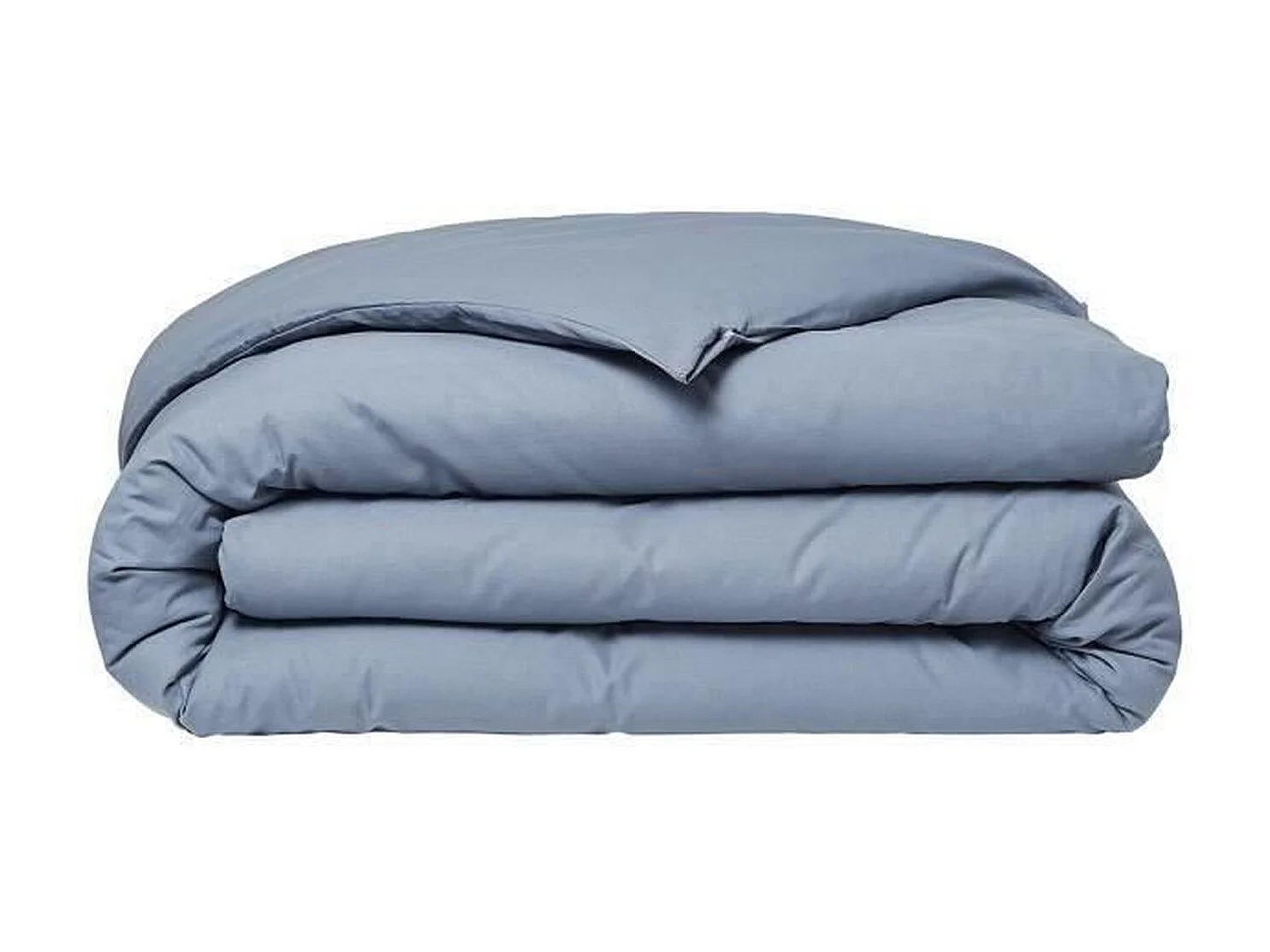 Copripiumino liscio 100% cotone, qualità 144 fili. Denim 260x240cm