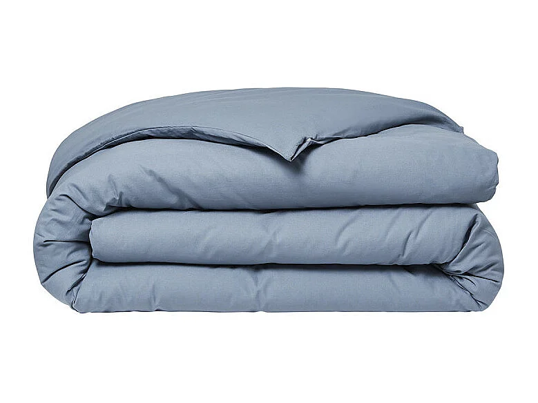 Copripiumino liscio 100% cotone, qualità 144 fili. Denim 260x240cm