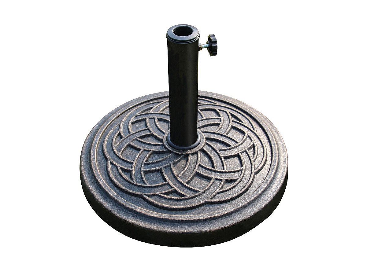 Sombrilla OPICO efecto madera Diám. 2.65mxAlt. 2.36m Verde + pata sombrilla