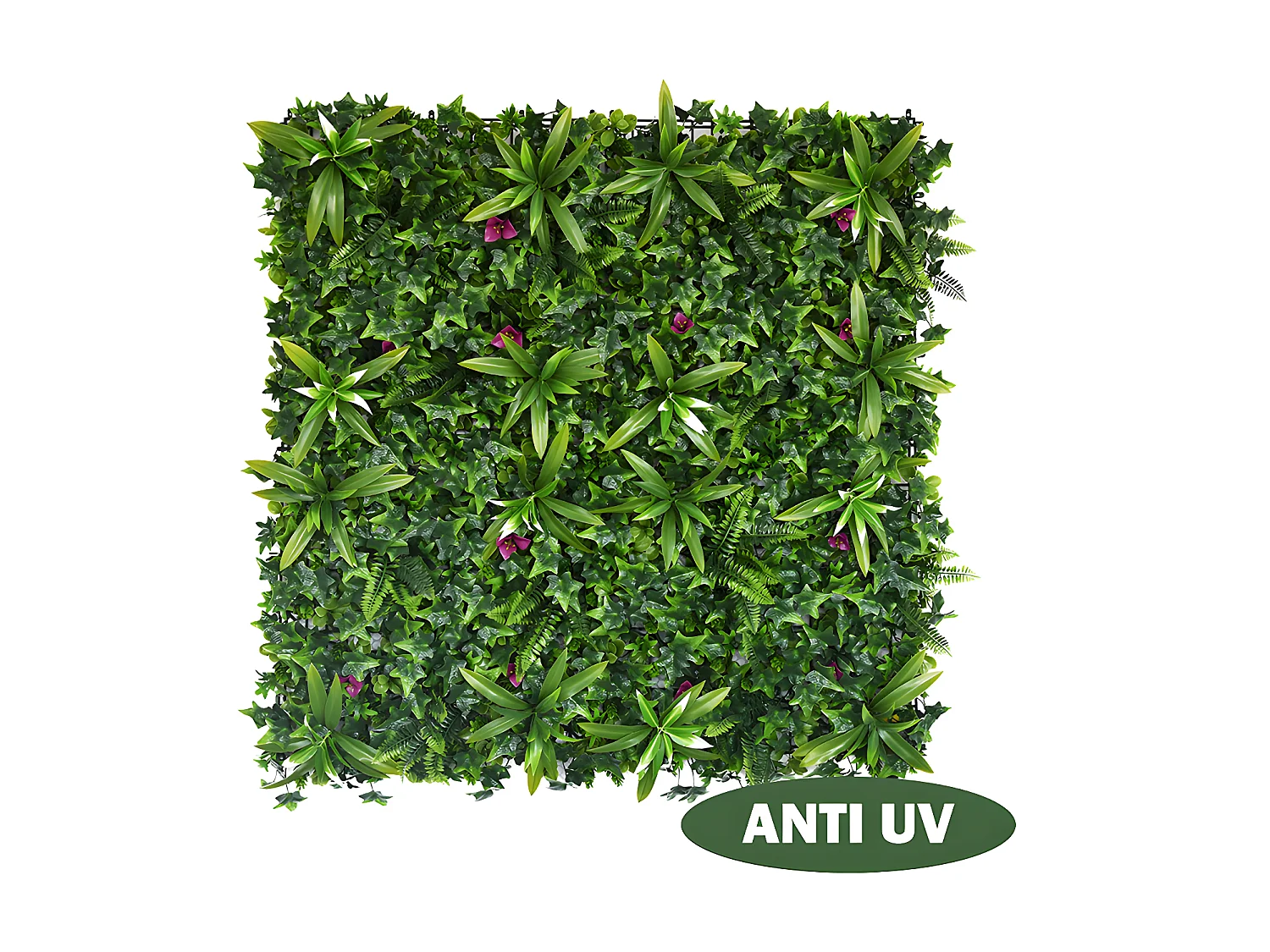 Syntetisk grön växtvägg - 1m² paket - IKAZ