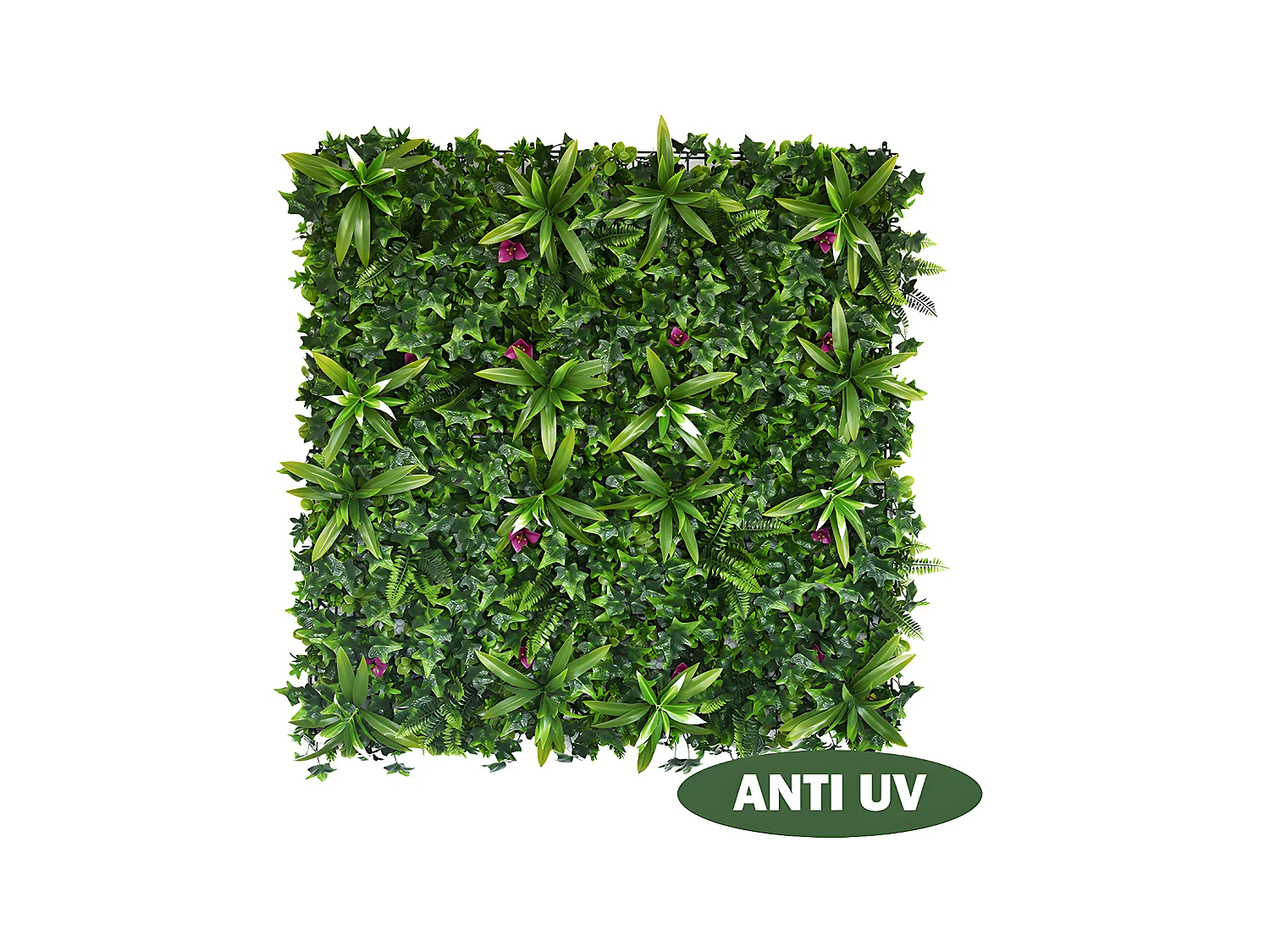 Rivestimento parete vegetale sintetico Pacco 1m² Verde - IKAZ