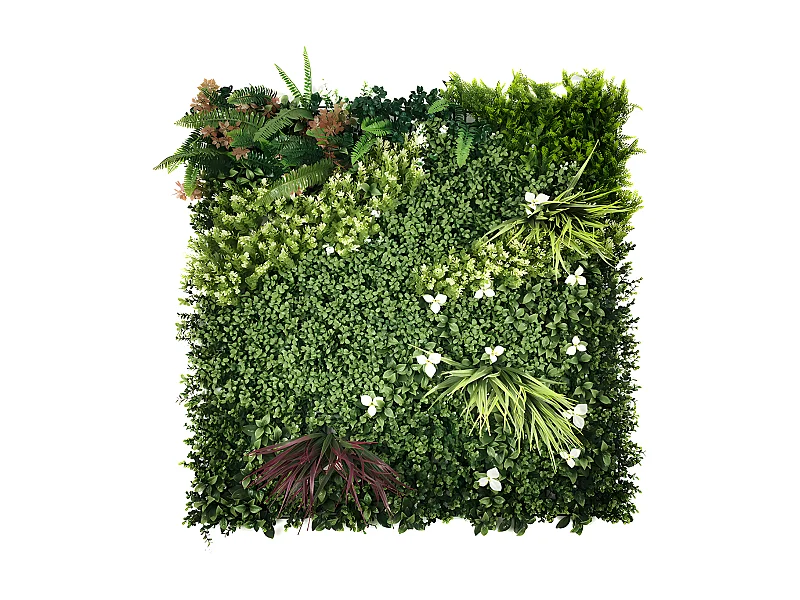 Revestimento de parede vegetal sintético pack de 1m² cor verde - LAHTI