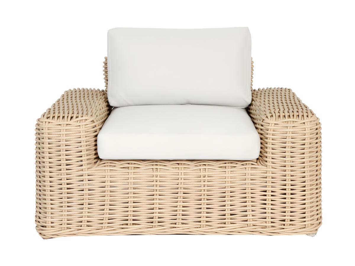 Lot De 2 Fauteuils De Jardin Obidos En Resine Tressee Naturel