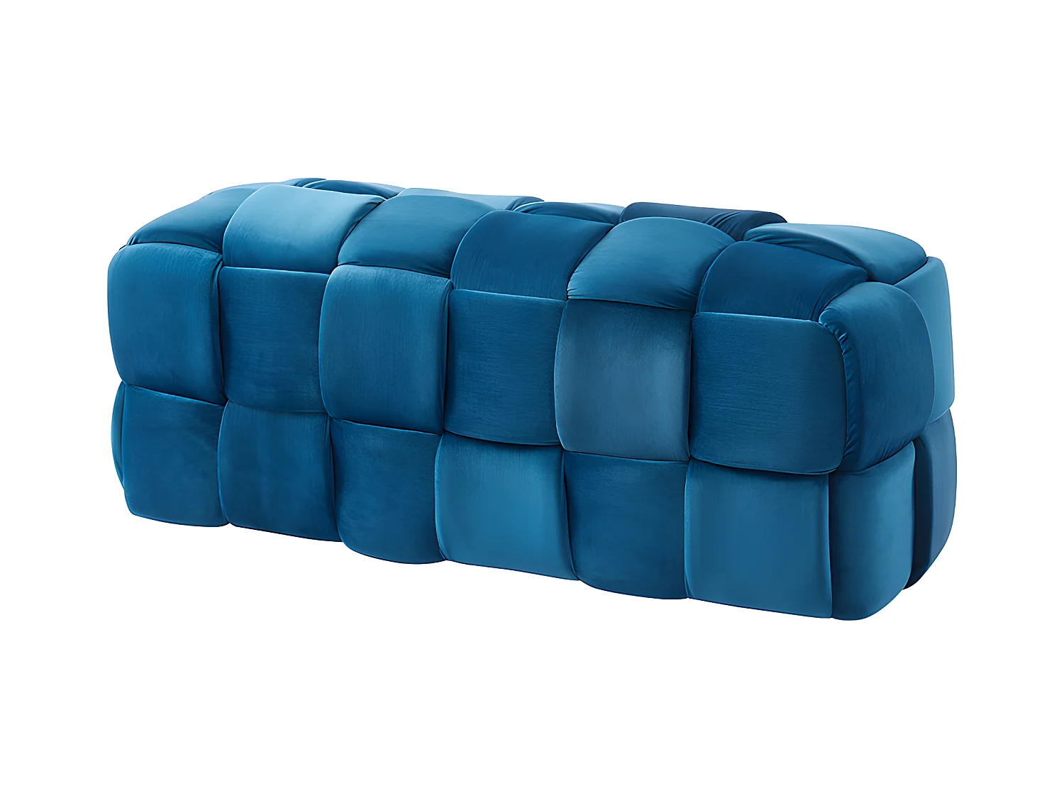 Sitzbank - Samt - Blau - FABERO
