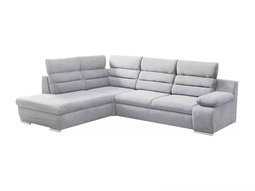 Kauf Unique Ecksofa mit Schlaffunktion - Ecke Links - Grau - PYLOS