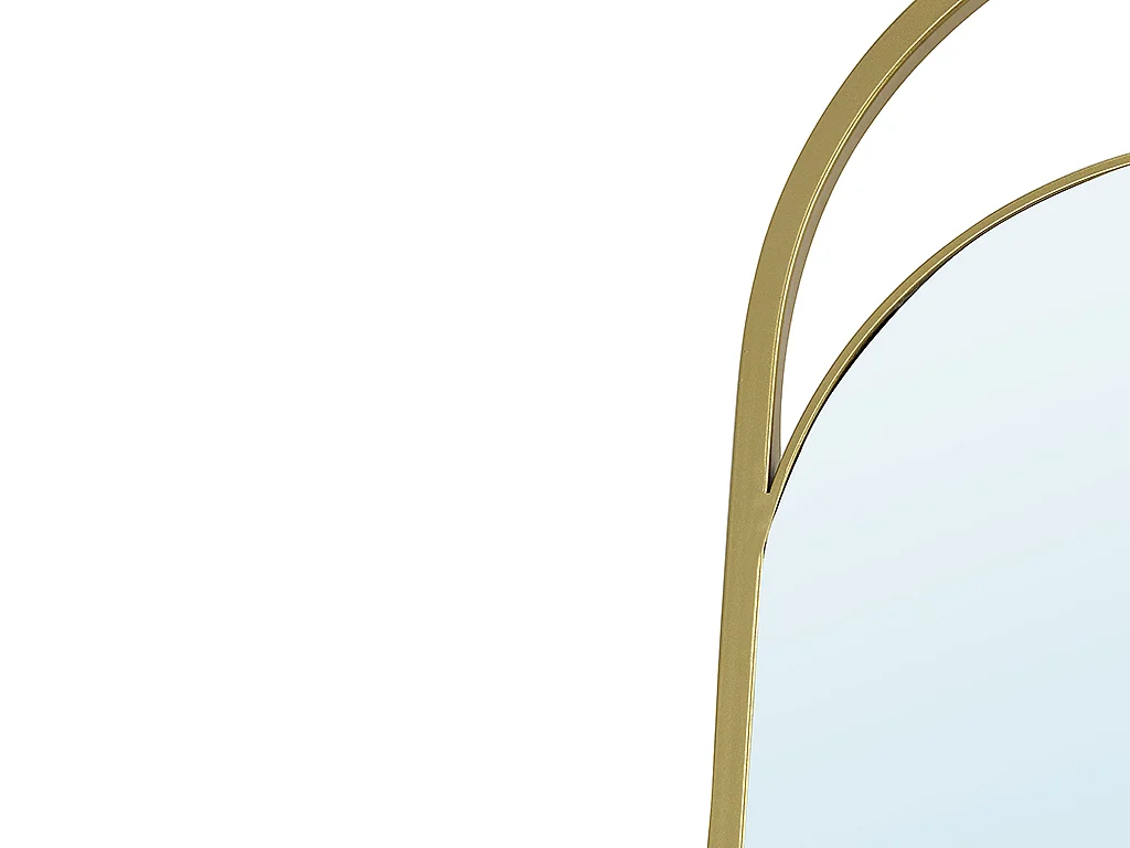 Miroir sur pied psyché en métal - L. 41 x H. 171 cm - Doré - ZINEB