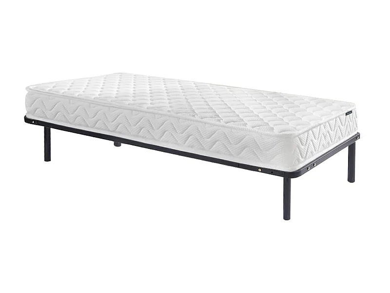 Ensemble 90 x 200 cm cadre à lattes + matelas mémoire de forme ép.15cm - PELOPS de YSMÉE