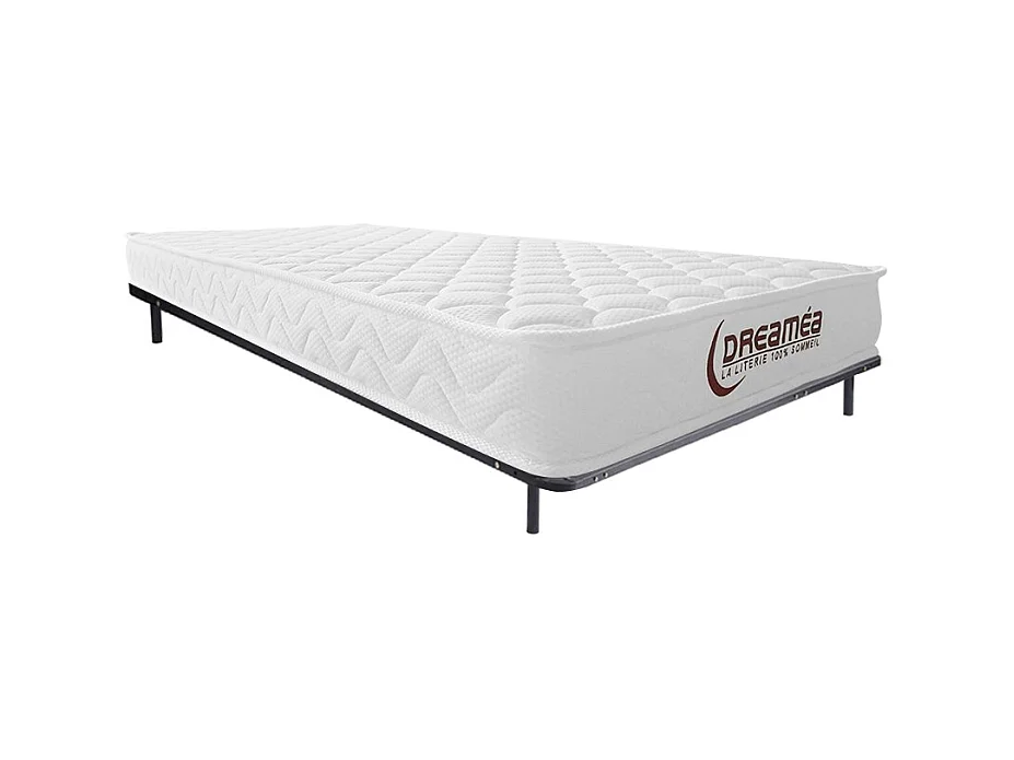 Set Telaio a doghe + Materasso schiuma accoglienza memory spessore 15 cm 90 x 200 cm - PELOPS di YSMÉE