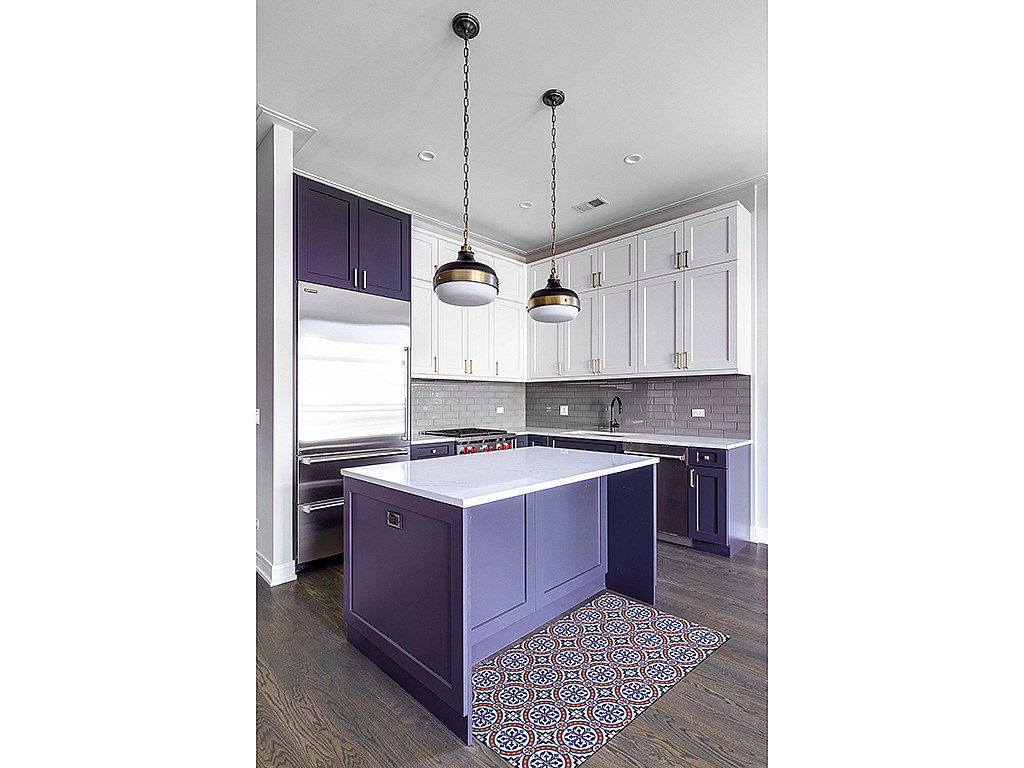 Küchenteppich in Fliesen-Optik BOGATELL - Vinyl - 49,5 x 83 cm