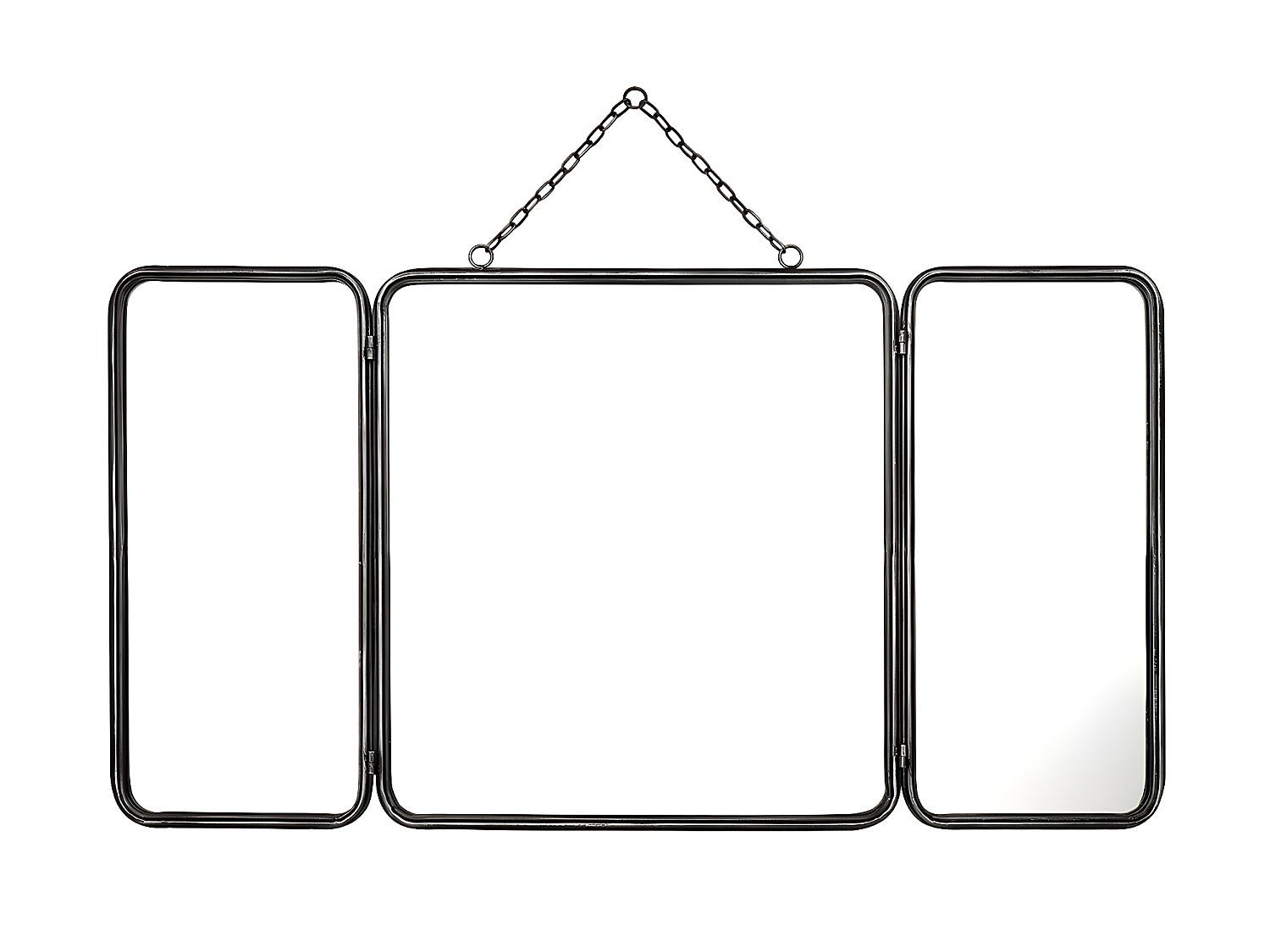 Spiegel Vintage-Stil - 60 x 112 cm - Grau metallic - CERRONE günstig online kaufen