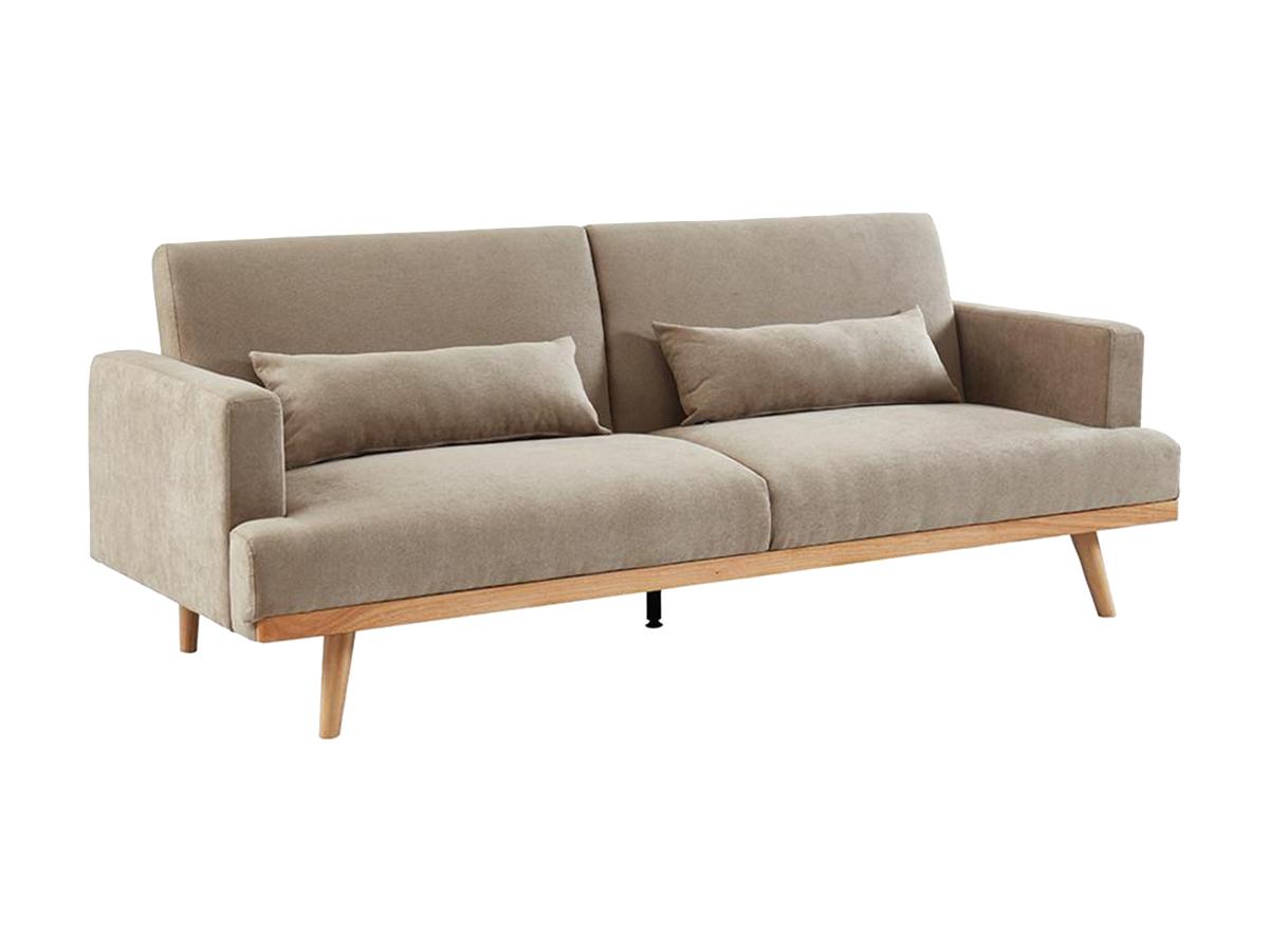 Schlafsofa Klappsofa 3-Sitzer - Stoff - Beige - ESME günstig online kaufen