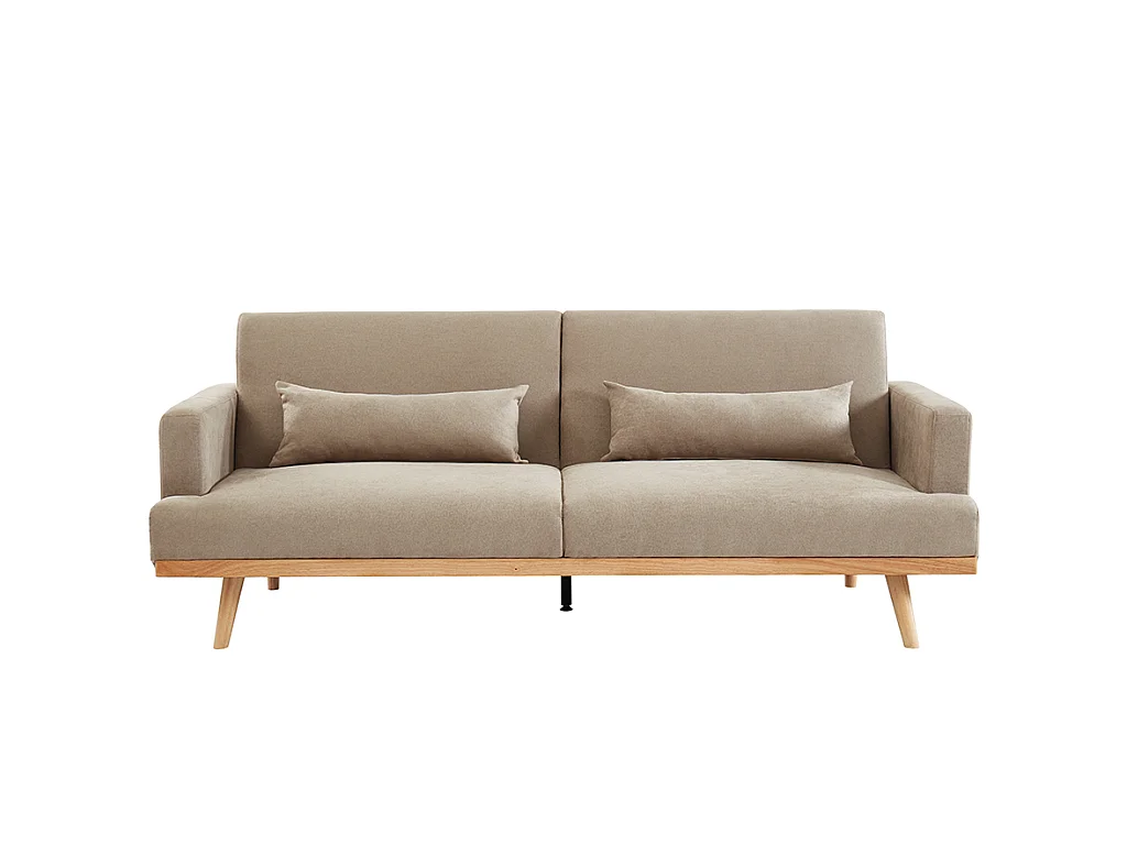 Sofá cama de 3 plazas de tela ESME - Beige