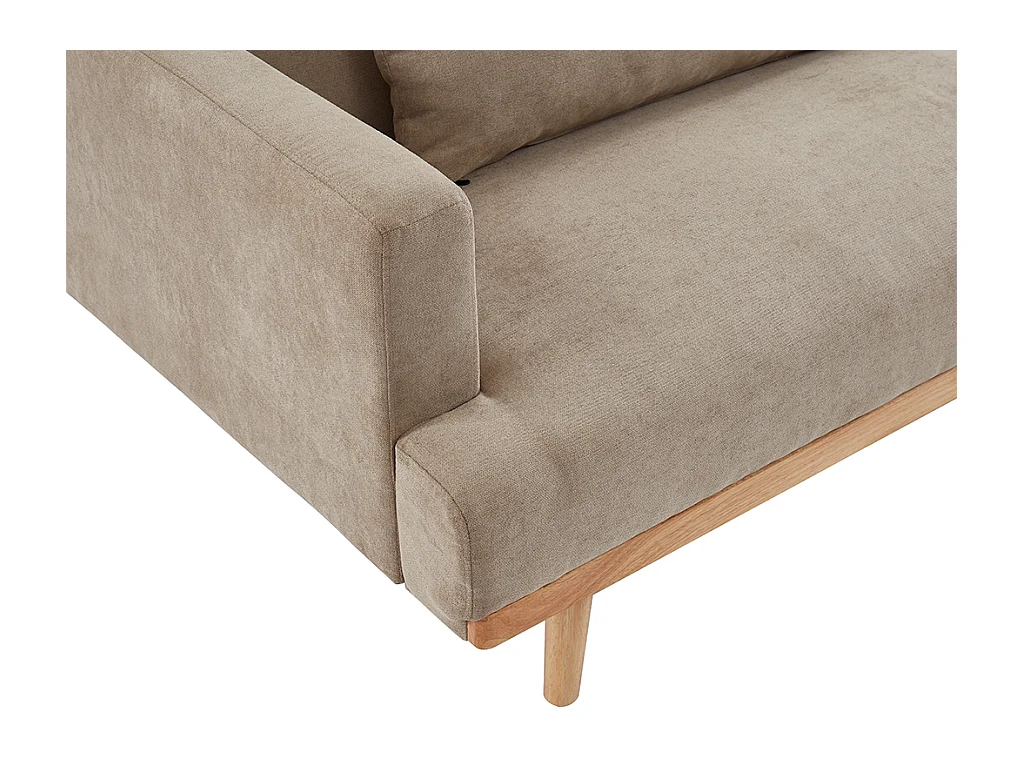 Sofá cama de 3 plazas de tela ESME - Beige