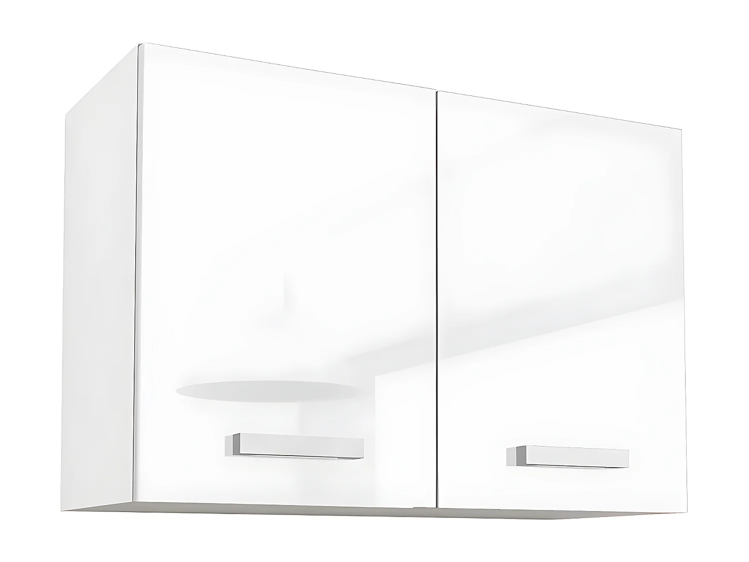 Küchenzeile - mit Arbeitsplatte 180 cm - Weiß glänzend - TRATTORIA