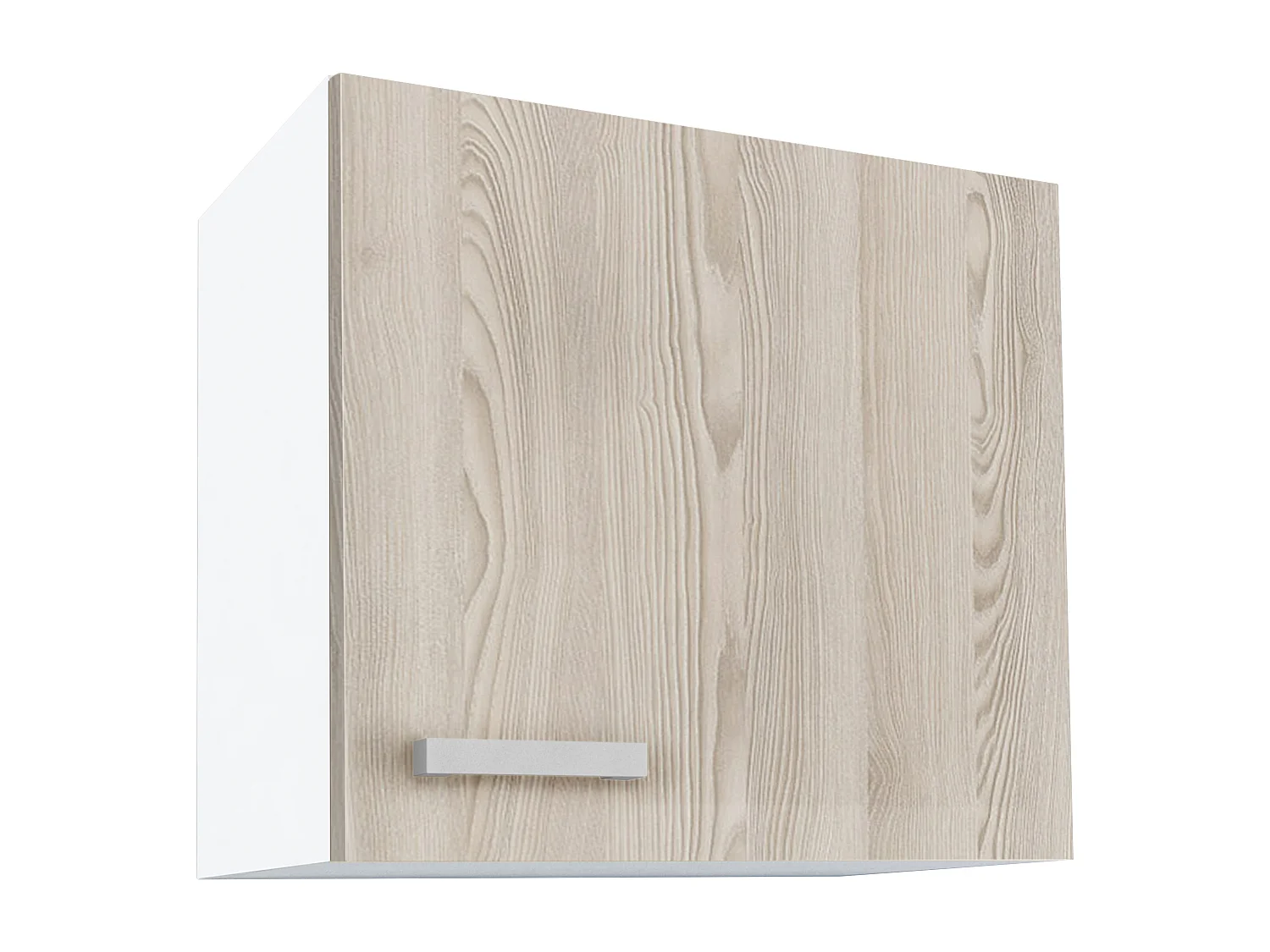 Keukenkast TRATTORIA - 1 laag meubel en 1 hoog meubel - Eiken en wit