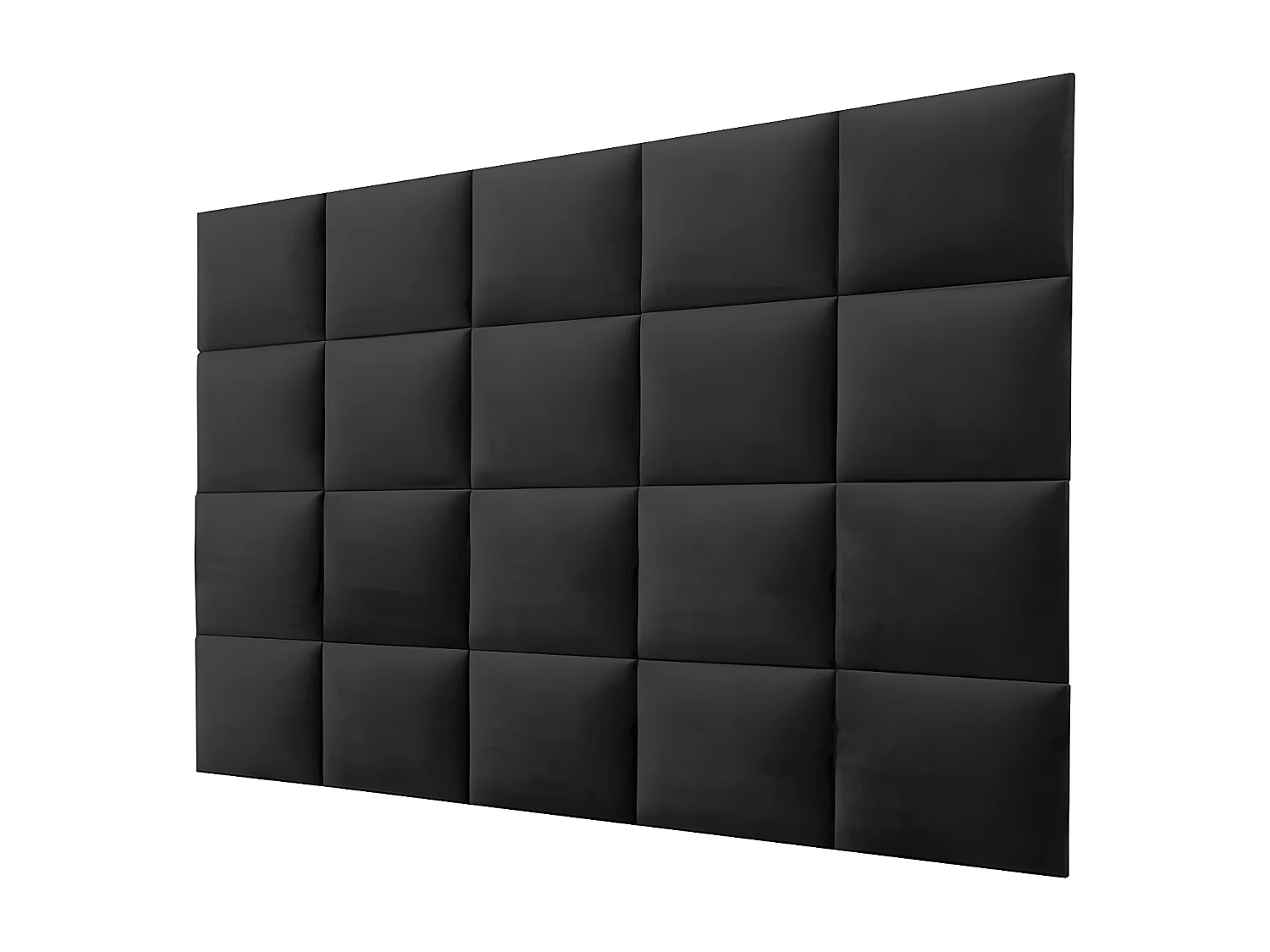 Panneaux muraux tête de lit - 200 cm - Velours - Gris - BARTEL de Pascal Morabito