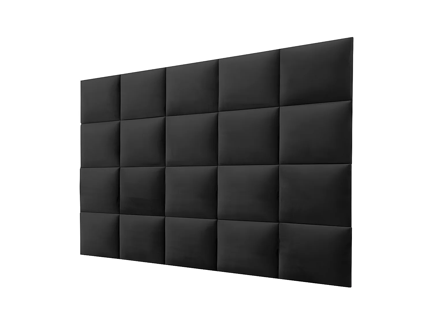 Panneaux muraux tête de lit - 200 cm - Velours - Gris - BARTEL de Pascal Morabito