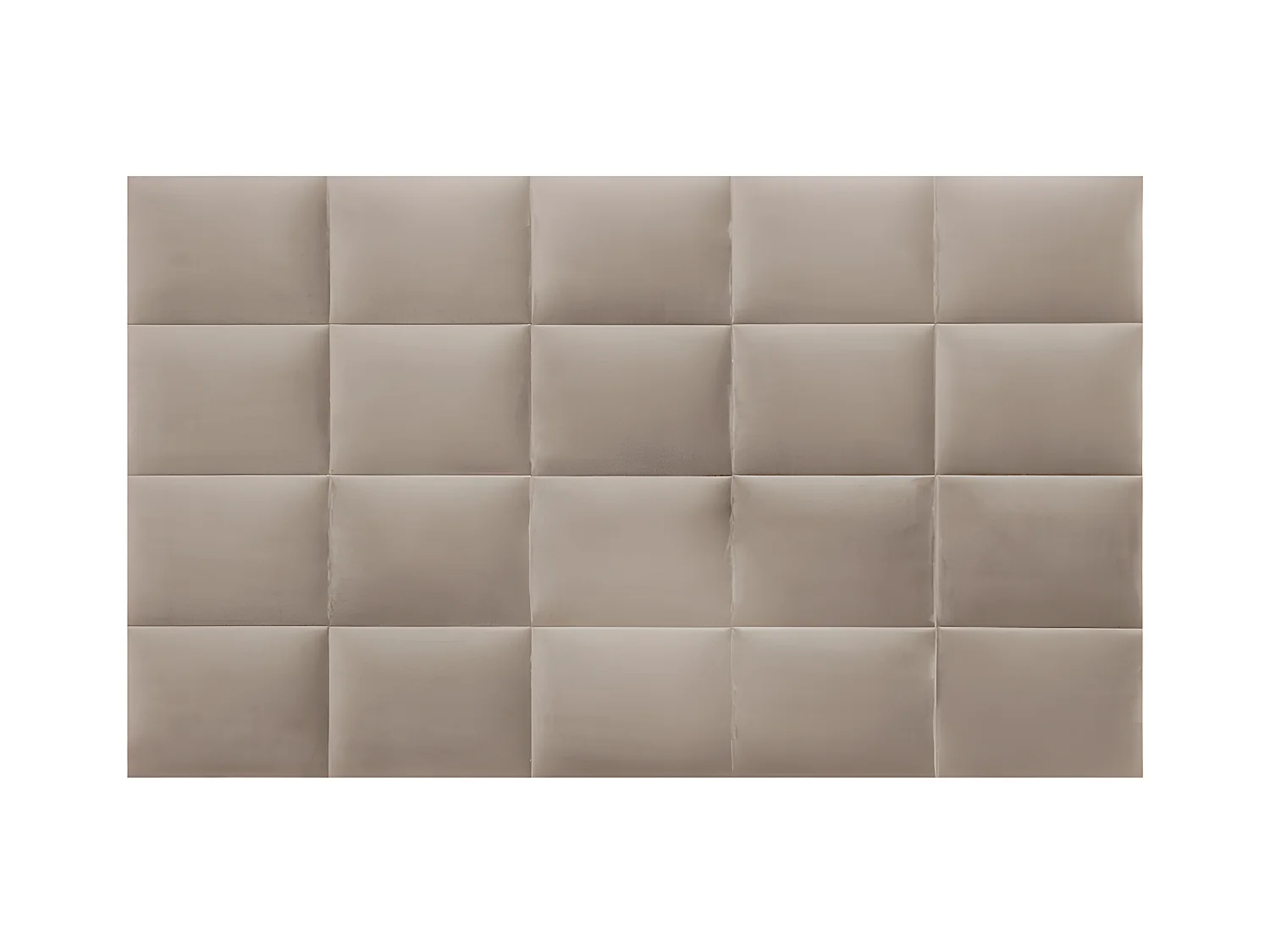 Panneaux muraux tête de lit - 200 cm - Velours - Beige - BARTEL de Pascal Morabito