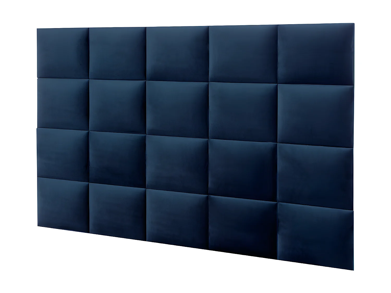 Panneaux muraux tête de lit - 200 cm - Velours - Bleu - BARTEL de Pascal Morabito