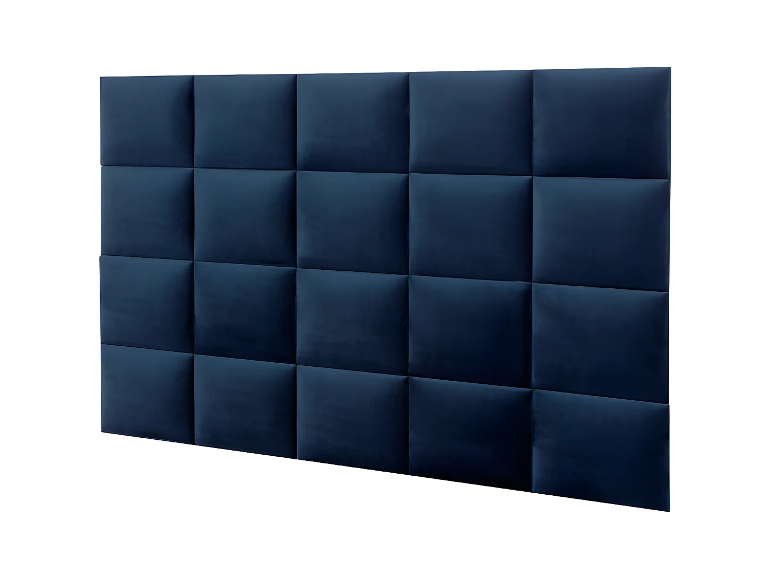 Panneaux muraux tête de lit - 200 cm - Velours - Bleu - BARTEL de Pascal Morabito