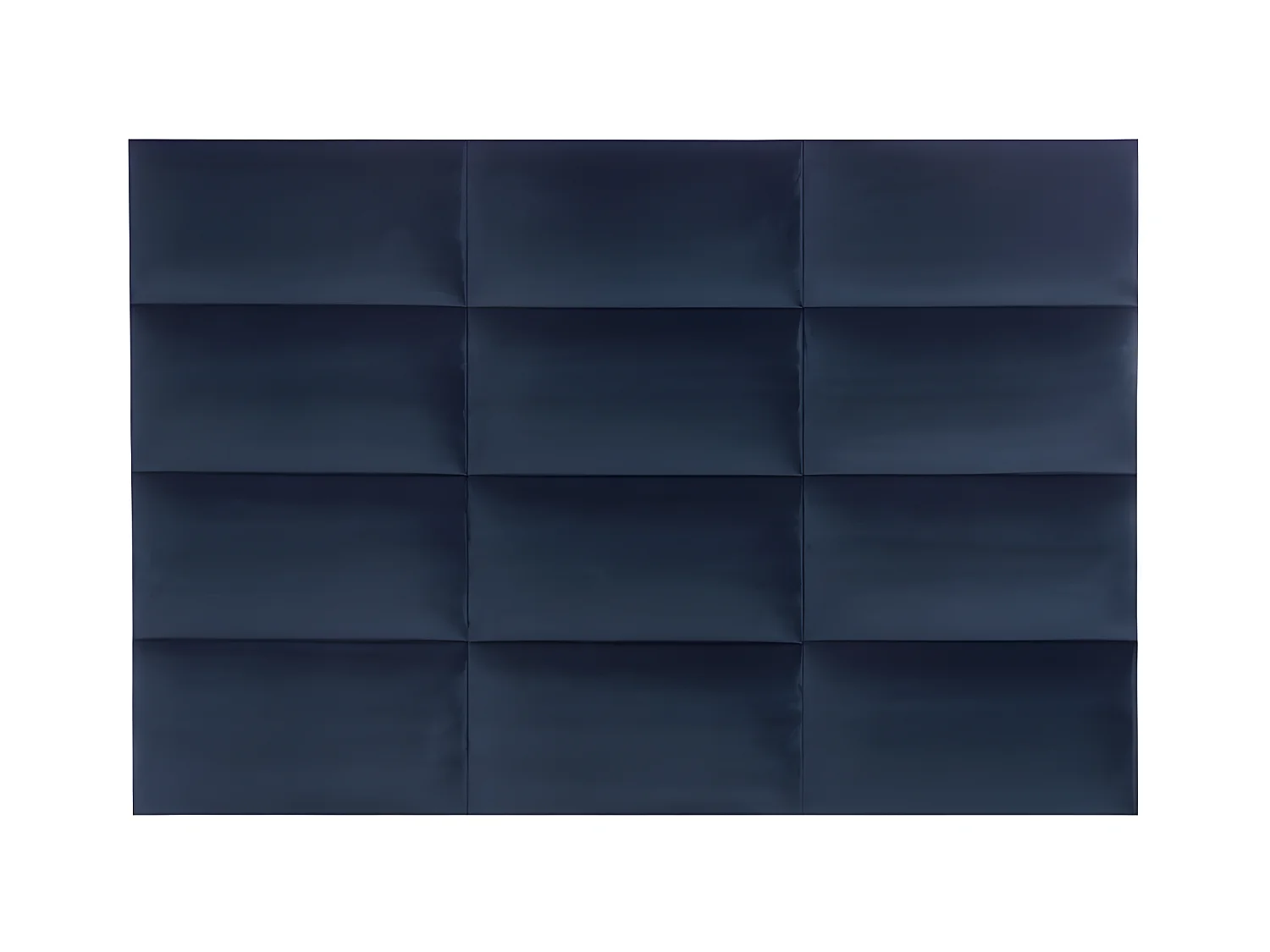 Painéis de parede cabeceira de cama de 180 cm em veludo cor azul - BONTE