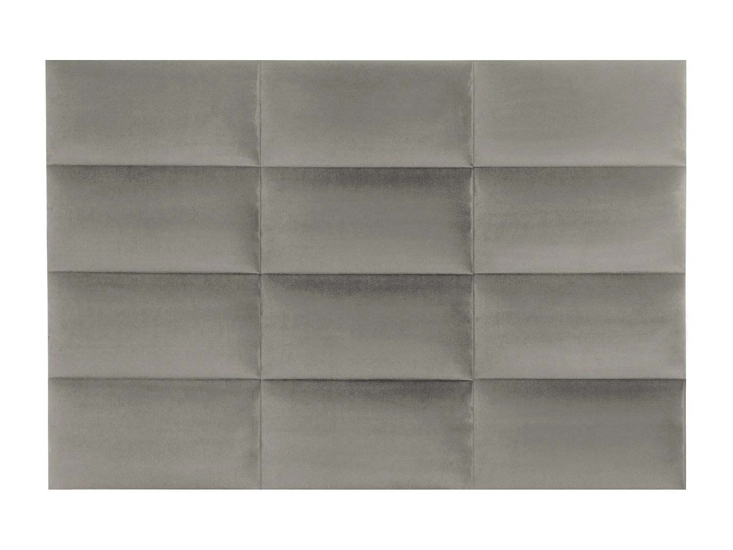 Panneaux muraux tête de lit - 180 cm - Velours - Taupe - BONTE de Pascal Morabito