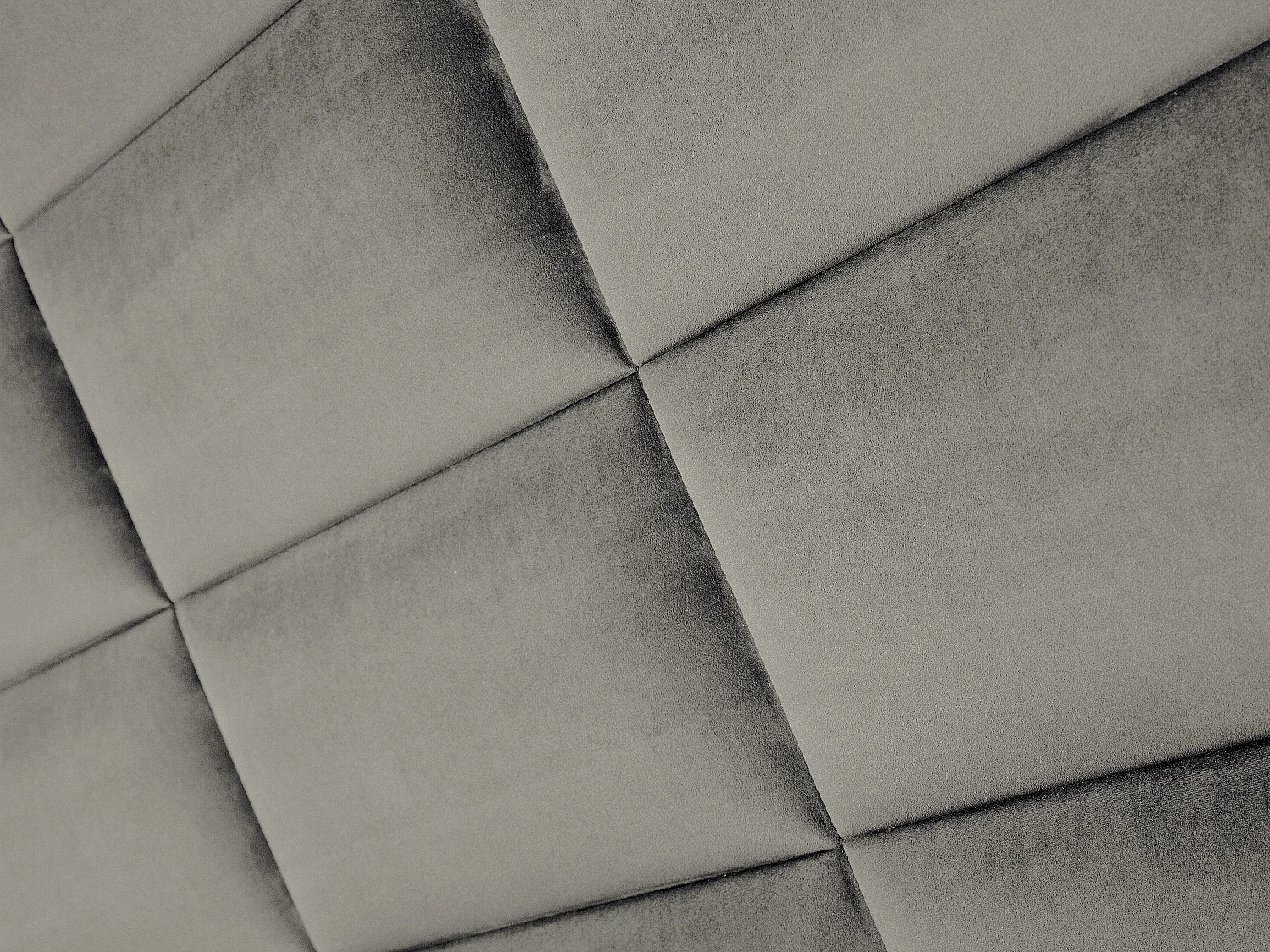 Panneaux muraux tête de lit - 180 cm - Velours - Taupe - BONTE de Pascal Morabito