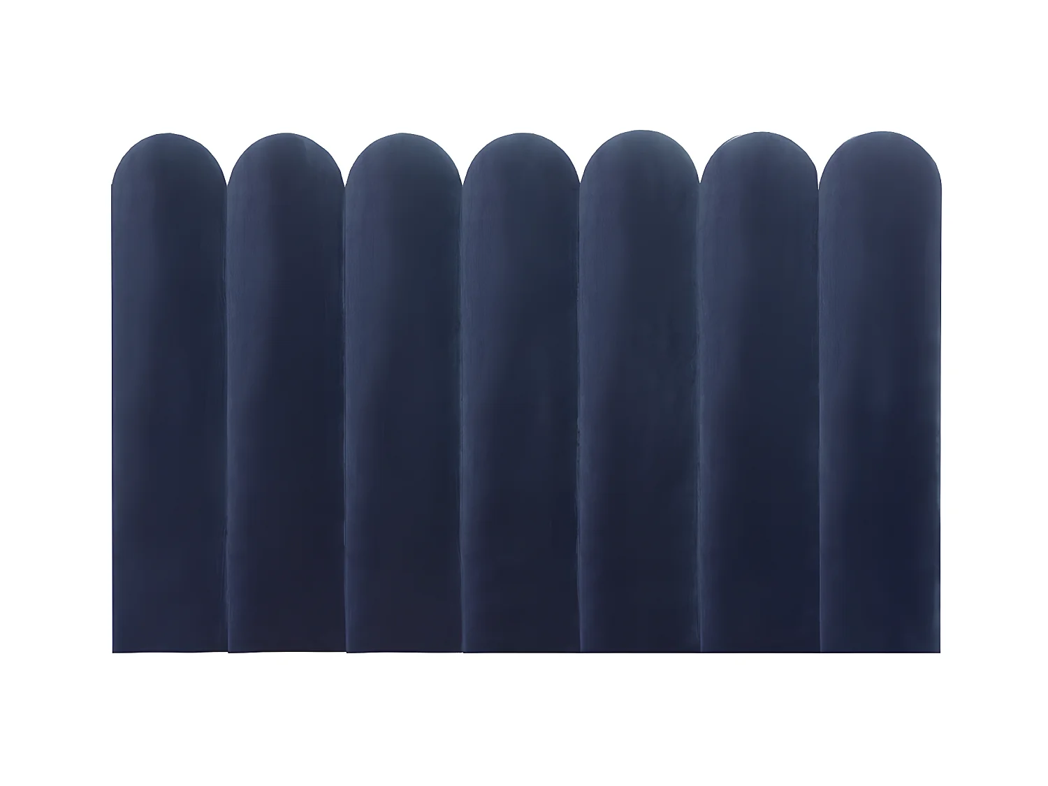 Cabecero de cama JAPI de Pascal Morabito - 210 cm - Terciopelo - Azul - de Pascal Morabito