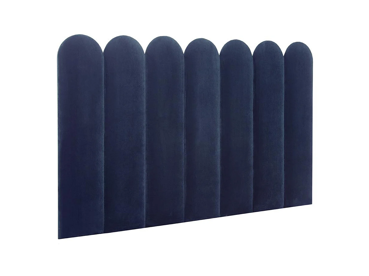 Cabecero de cama JAPI de Pascal Morabito - 210 cm - Terciopelo - Azul - de Pascal Morabito