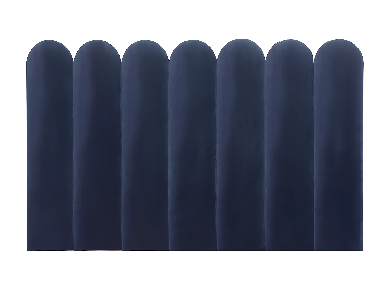 Wandpaneel voor hoofdeinde JAPI - 210 cm - Fluweel - Blauw - van Pascal Morabito