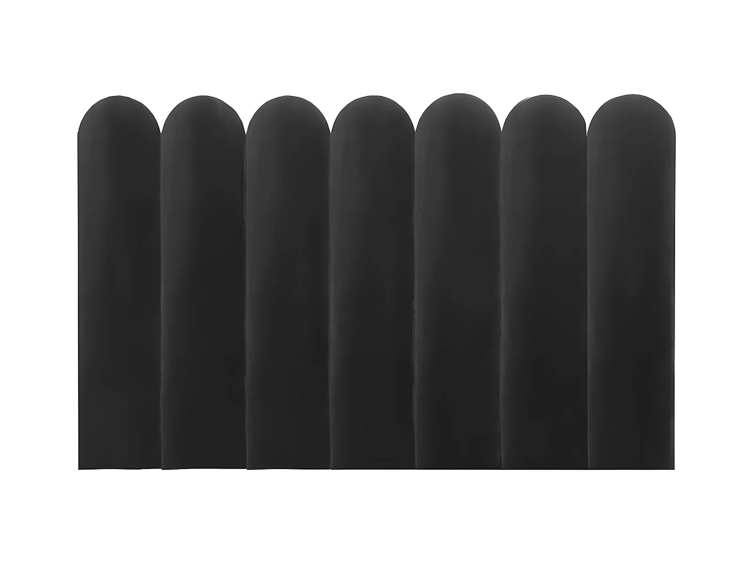 Cabecero de cama JAPI de Pascal Morabito - 210 cm - Terciopelo - Gris - de Pascal Morabito