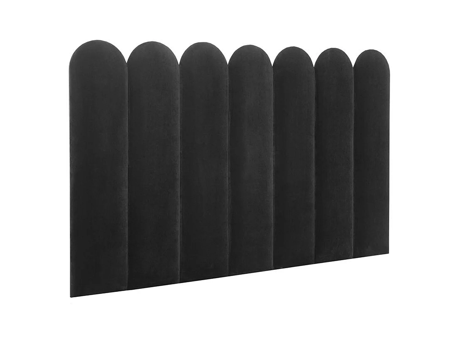 Cabecero de cama JAPI de Pascal Morabito - 210 cm - Terciopelo - Gris - de Pascal Morabito