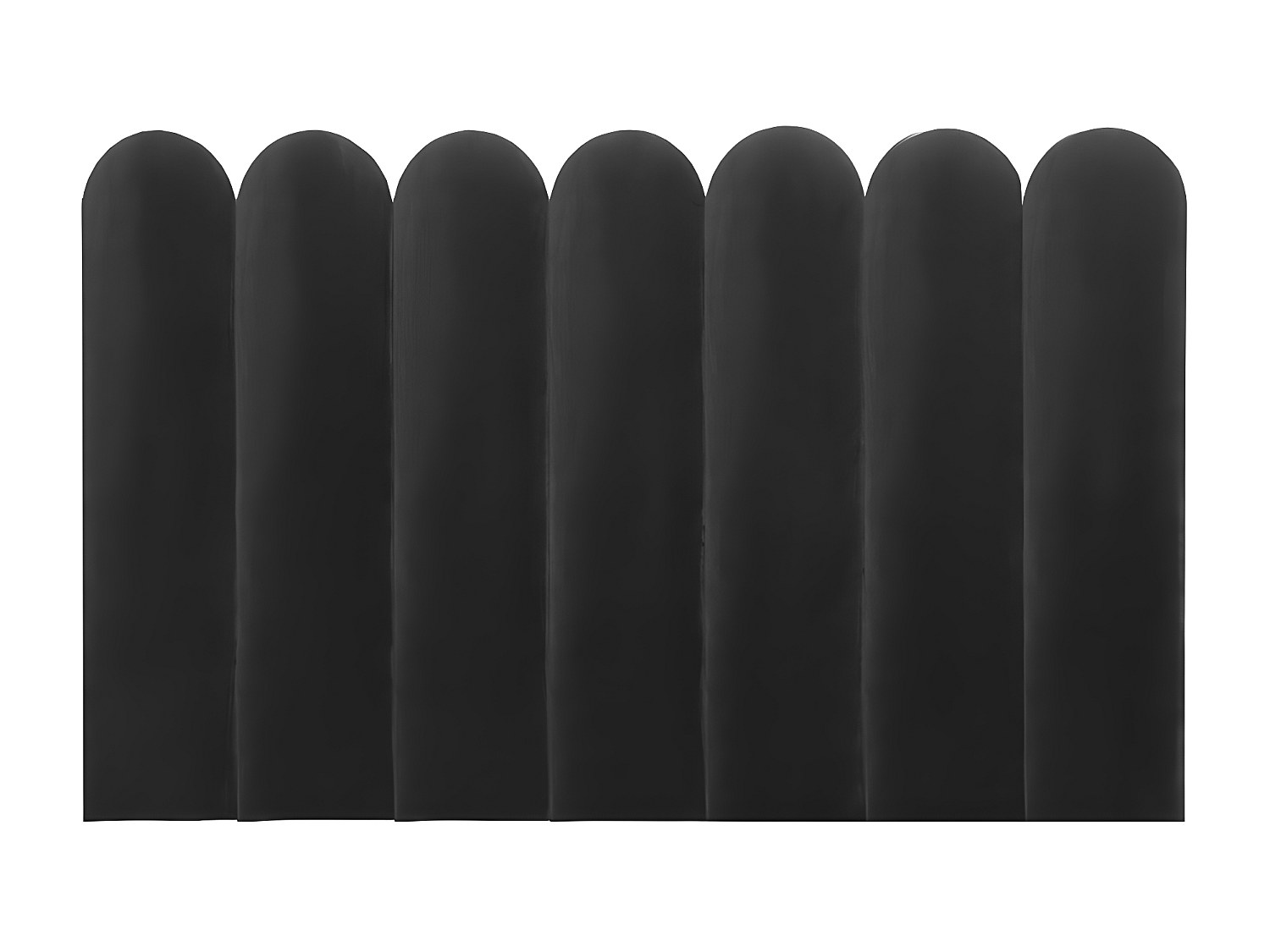 Wandpaneel Bettkopfteil - 210 cm - Samt - Grau - JAPI von Pascal Morabito günstig online kaufen