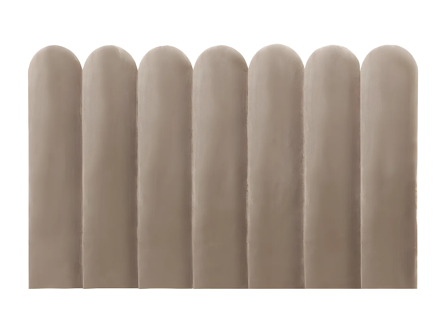 Cabecero de cama JAPI de Pascal Morabito - 210 cm - Terciopelo - Beige - de Pascal Morabito