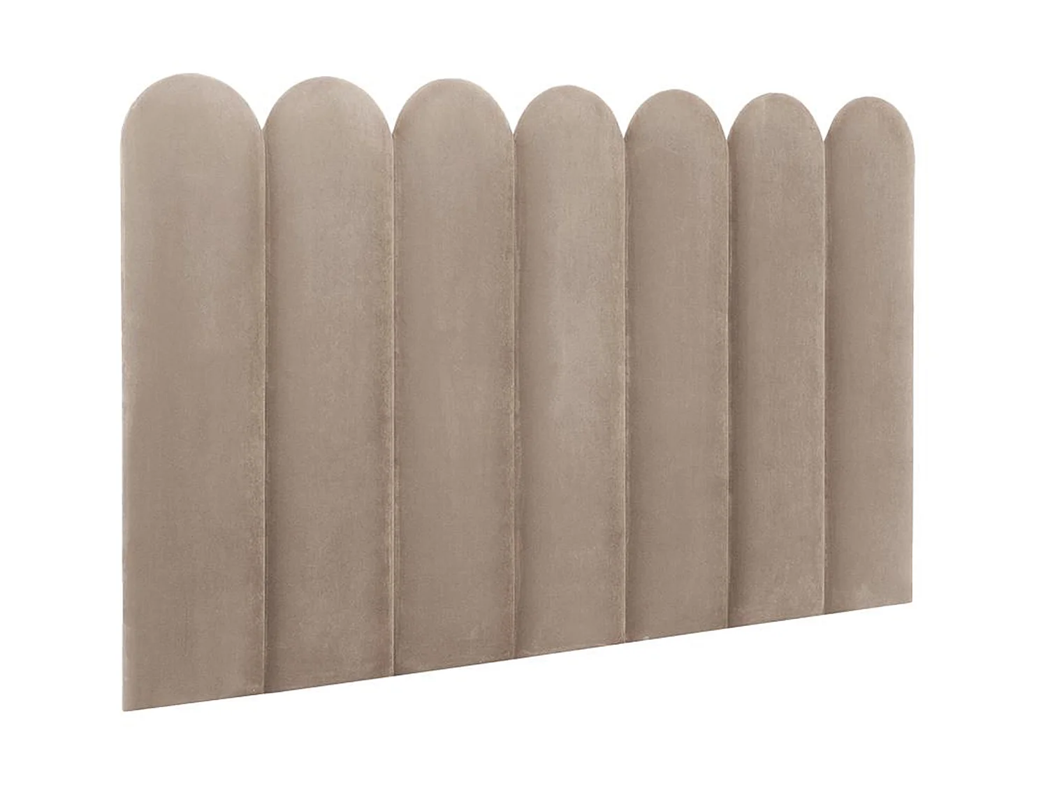 Cabecero de cama JAPI de Pascal Morabito - 210 cm - Terciopelo - Beige - de Pascal Morabito