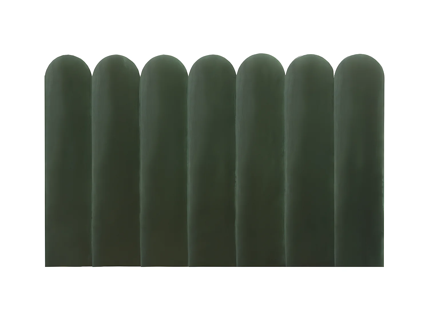 Cabecero de cama JAPI de Pascal Morabito - 210 cm - Terciopelo - Verde - de Pascal Morabito