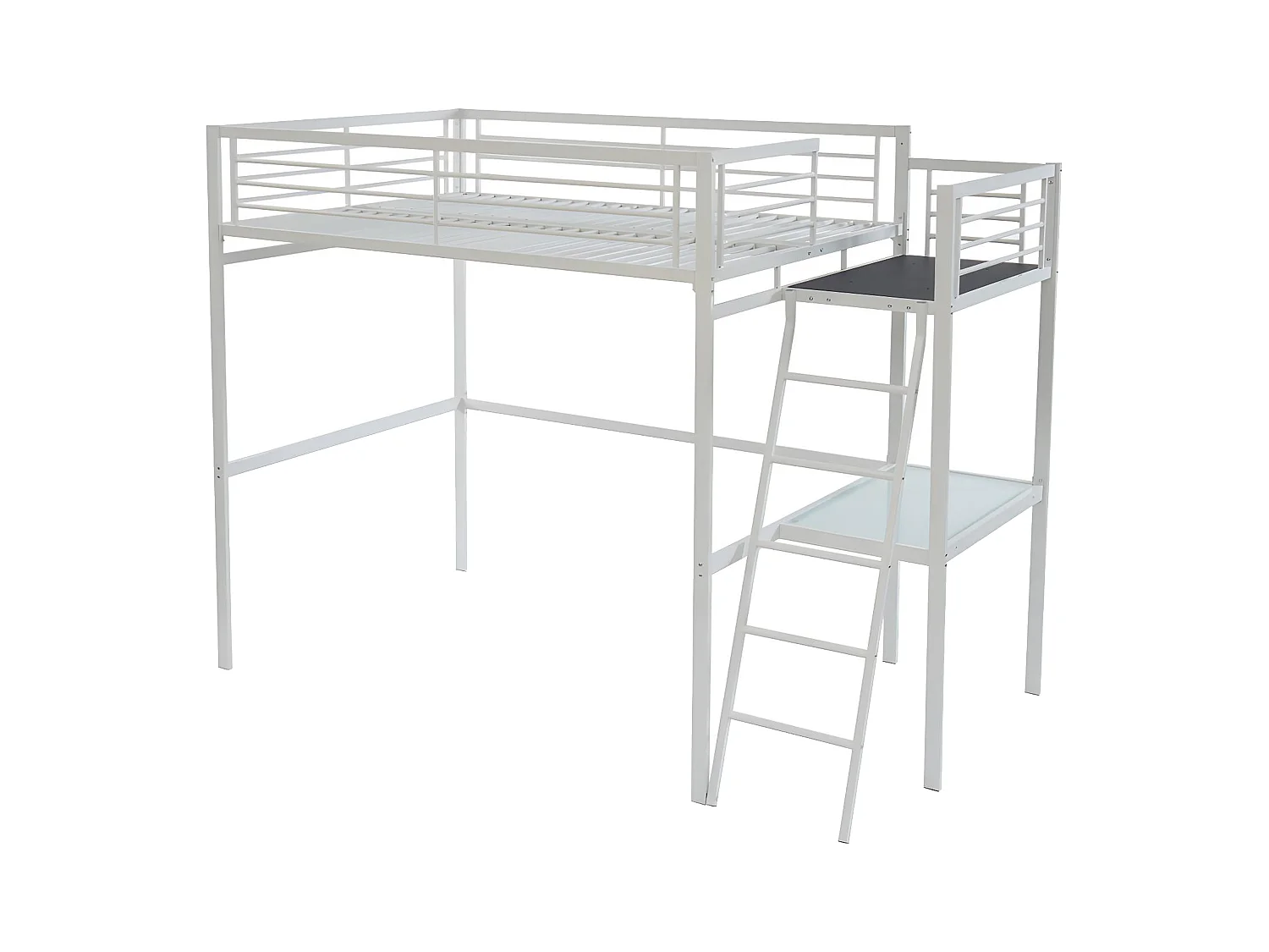 Hoogslaper CASUAL II - 140 x 190 cm - Met bureau - Wit