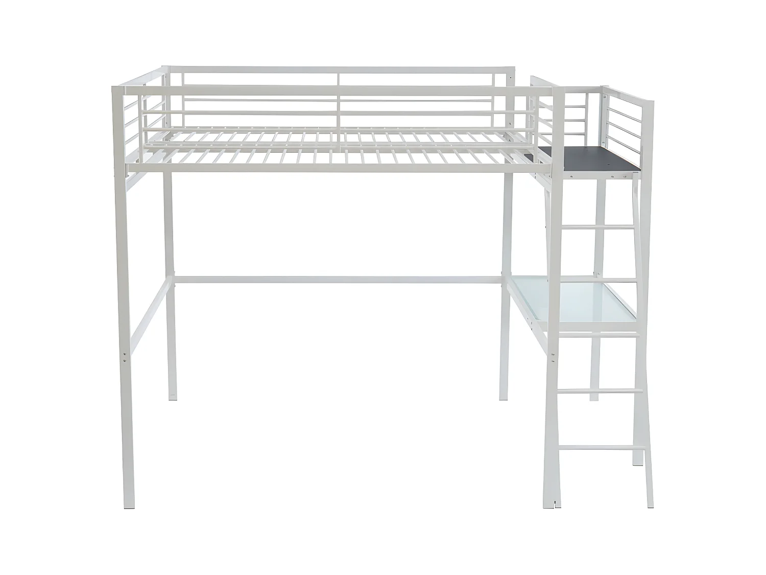 Hoogslaper CASUAL II - 140 x 190 cm - Met bureau - Wit
