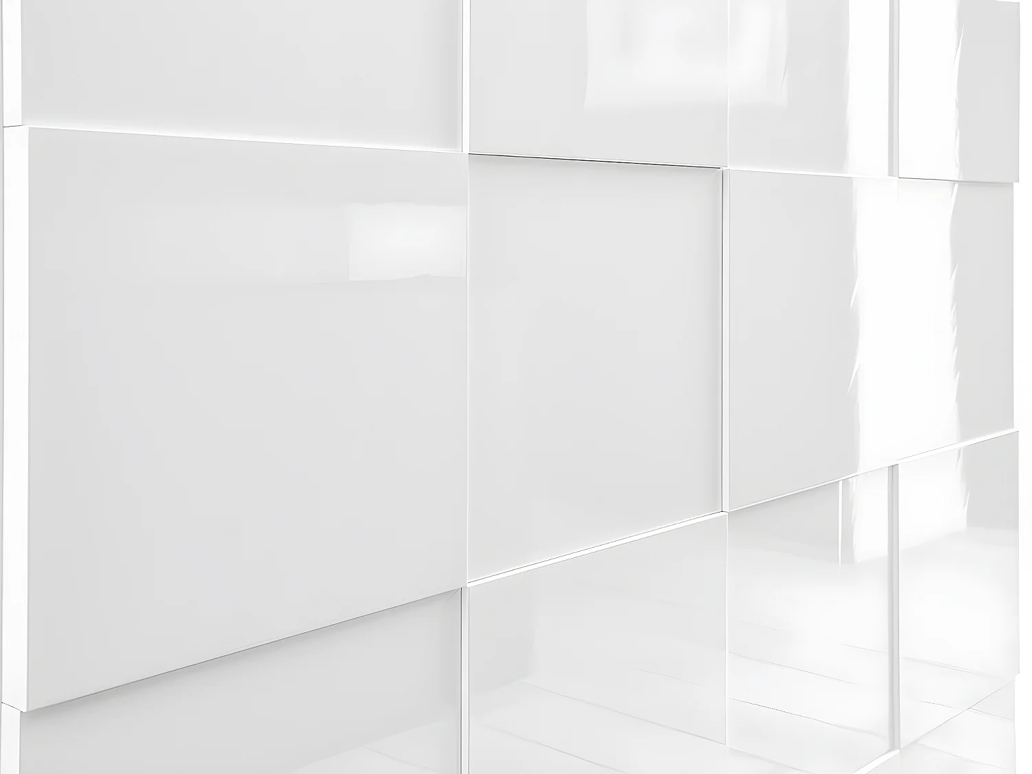 Buffetkast CALISTO - 2 deuren - Witgelakt