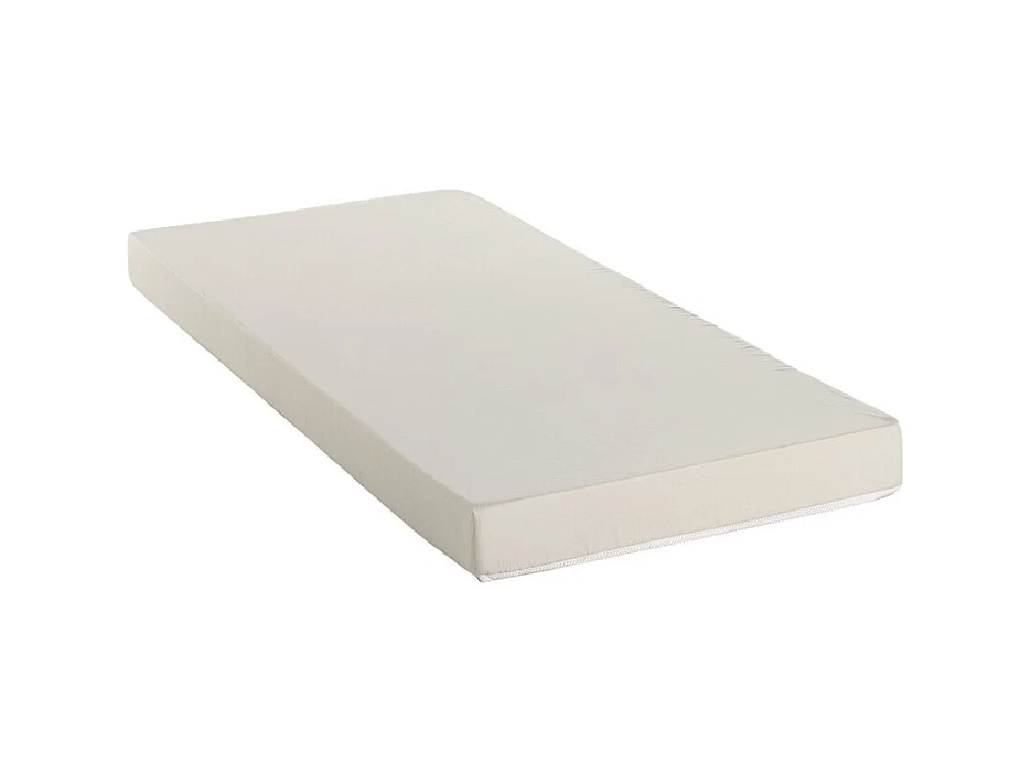 Uitrschuifbed met lattenbodem - 2 x 90 x 190 cm - Kleuren: eiken en wit + matras - SONIA