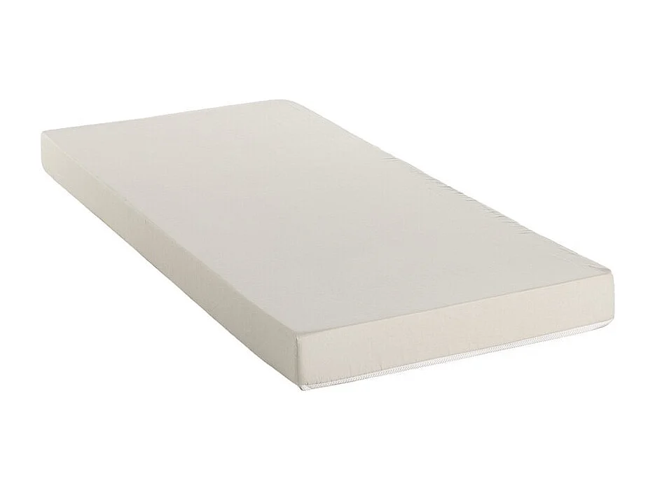 Lit gigogne 2 x 90 x 190 cm - Coloris : Naturel et blanc + matelas + sommier - SONIA
