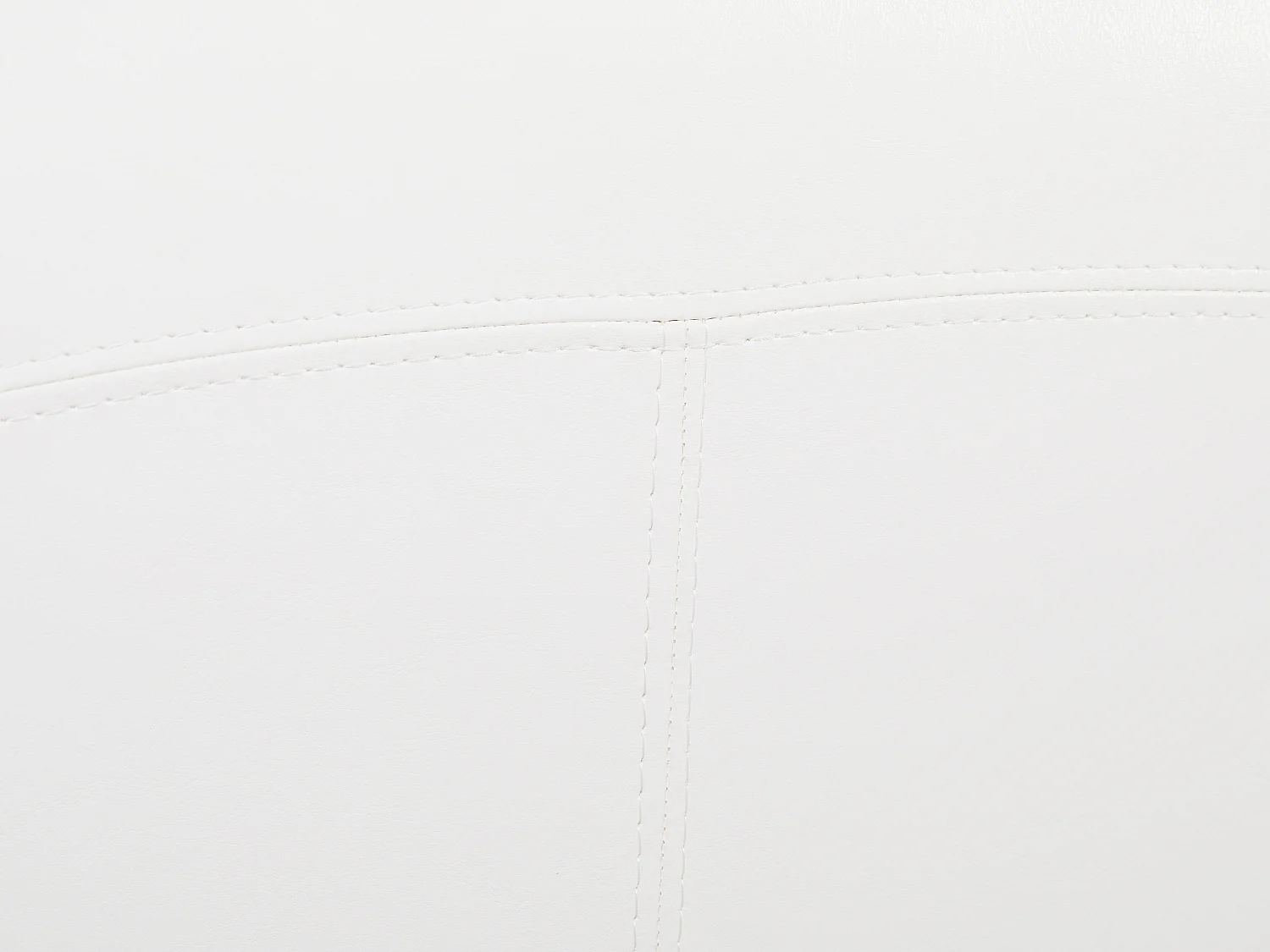 Bedbank met uitschuifbed MATHILDE - 2x90x190cm - Kunstleer - Wit - Met matras