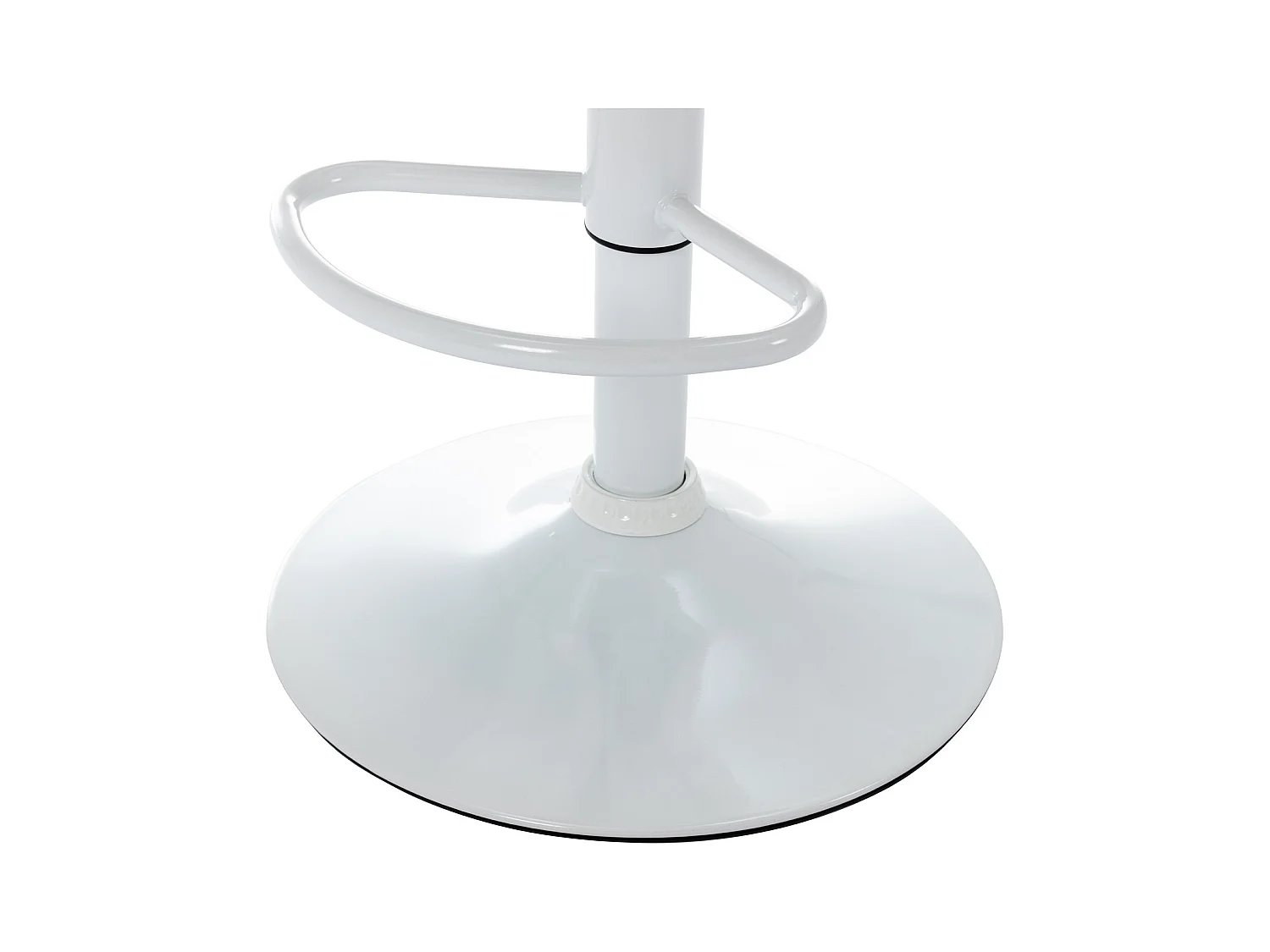 Barhocker 2er-Set - Stoff & Metall - Weiß - KIYOLA