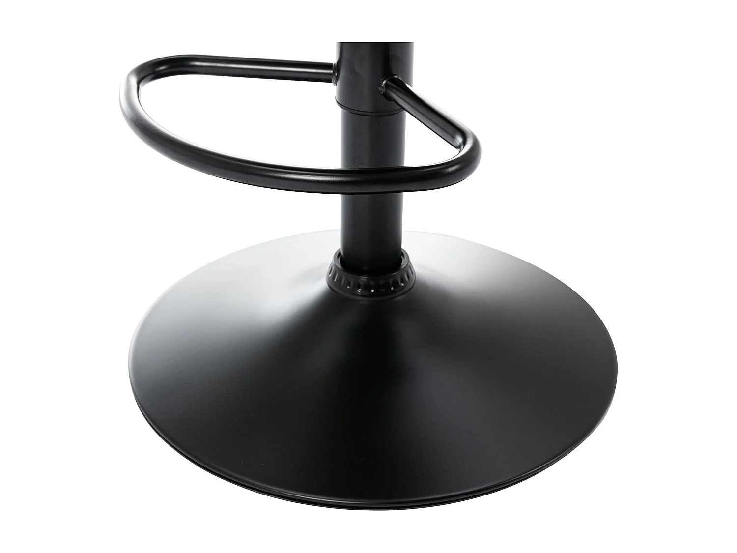 Conjunto de 2 bancos altos pele sintética e metal preto - KADERINA